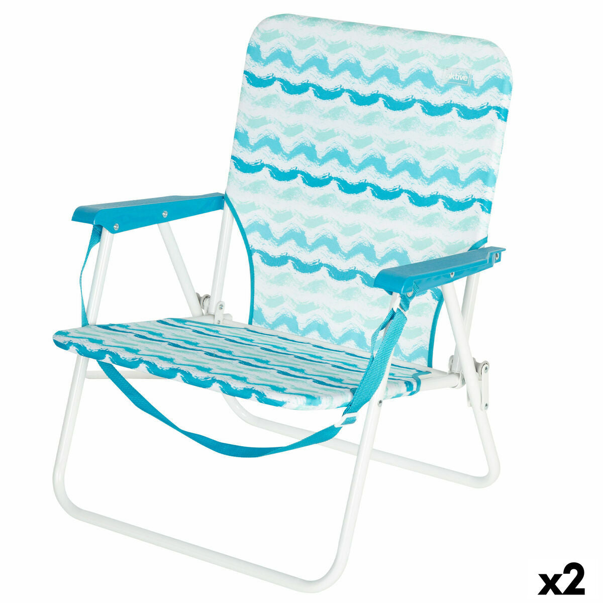 Aktive Strandstoel Aktive 45 X 70 X 40 Cm (2 Stuks)