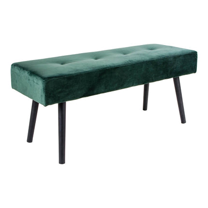 Skiby - Bench in  dark green velvet with black legs HN1206