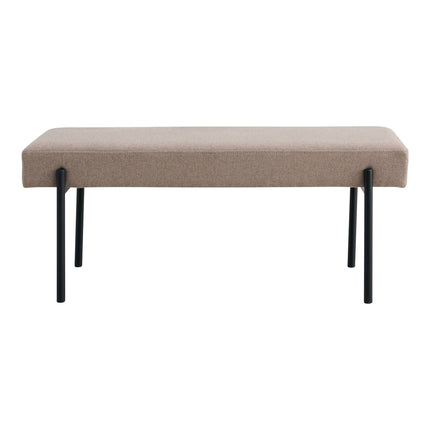 Swindon Bench - Bench, stone with black legs, 100x36x42,5 cm, HN1231