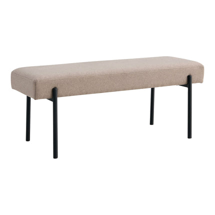 Swindon Bench - Bench, stone with black legs, 100x36x42,5 cm, HN1231