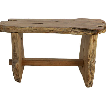 Teak bench - 80x40x45cm - Natural teak