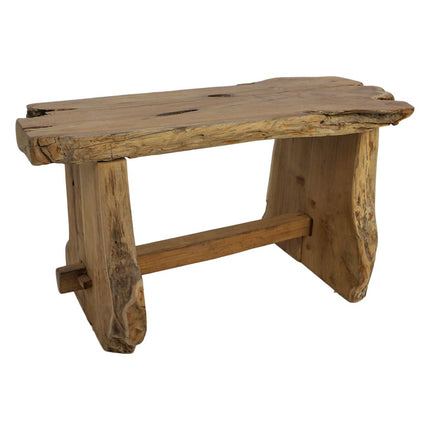 Teak bench - 80x40x45cm - Natural teak