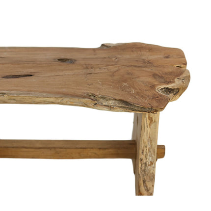 Teak bench - 80x40x45cm - Natural teak