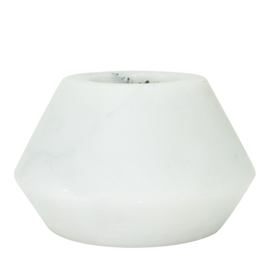 Marble Tealight Marble Geo 12 x 7 cm