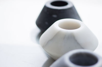 Marmer Theelicht Marmer Geo 12 x 7 cm