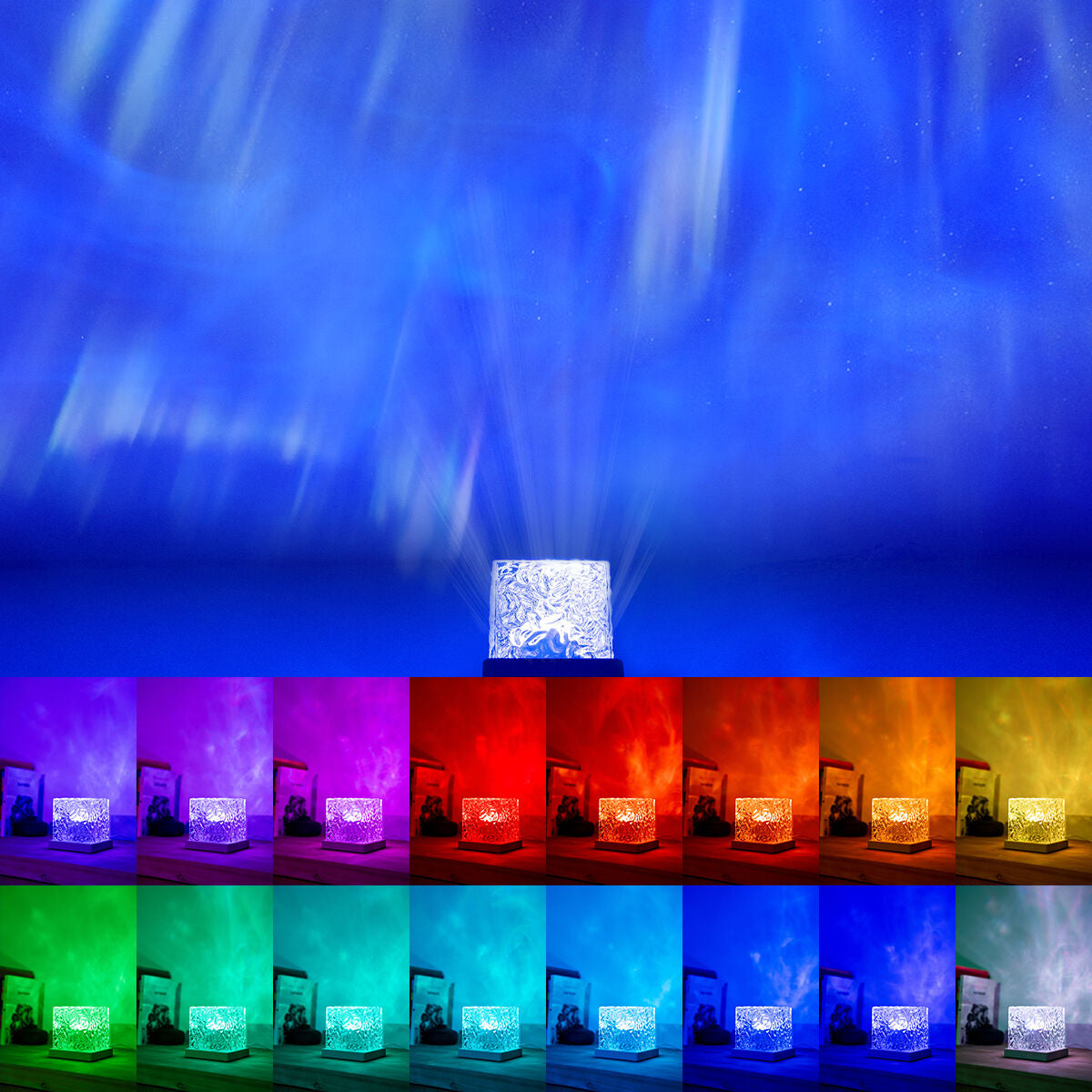 Innovagoods Oplaadbare Led-Projector Van Het Noorderlicht Boralamp Innovagoods