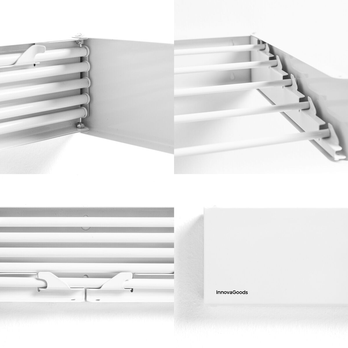 Innovagoods Opvouwbare, Uitschuifbare, Intrekbare Wandwasdroger Dryva 80 Innovagoods