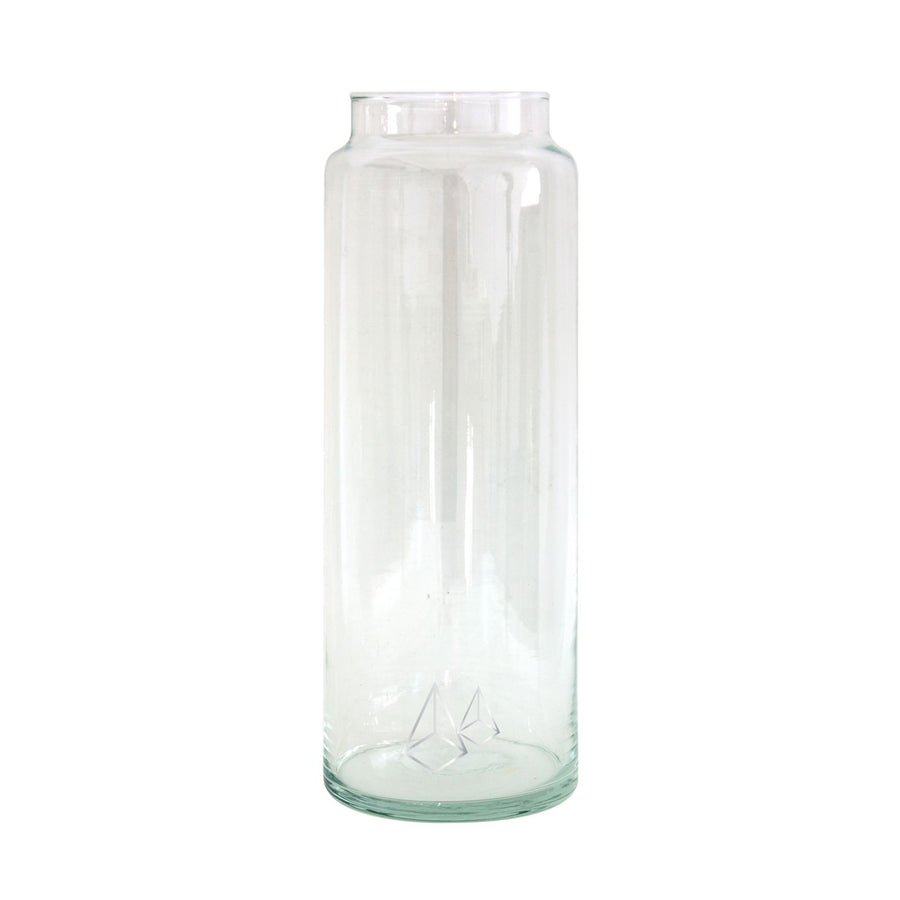 Drinking Water Glass XL Handmade 10/30 Silver Diamonds
